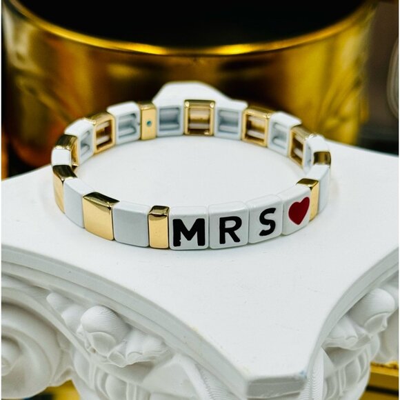 🆕 ROXANNE ASSOULIN 🧿 NWOT Mrs. Duo Bracelets - Set of 2 - PERFECT FOR BRIDES - Picture 14 of 16